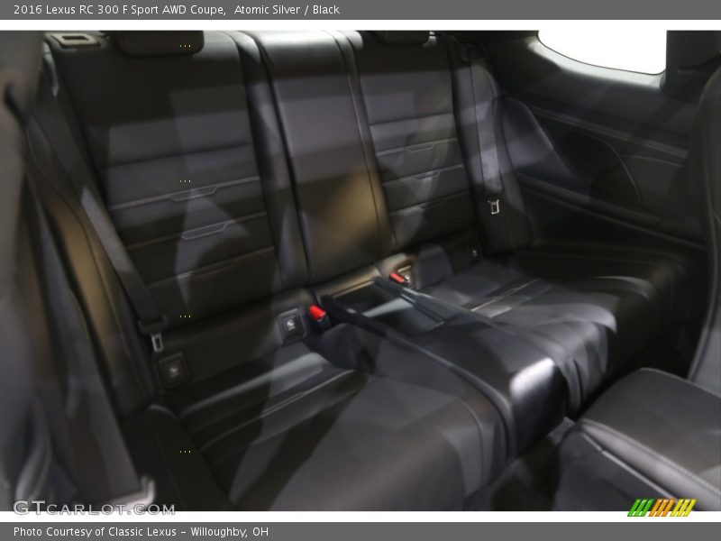 Rear Seat of 2016 RC 300 F Sport AWD Coupe