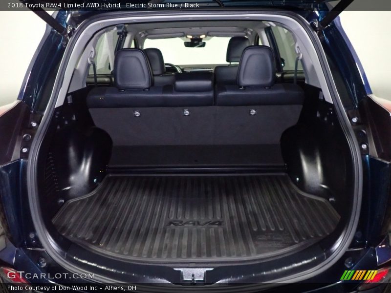 Electric Storm Blue / Black 2018 Toyota RAV4 Limited AWD Hybrid
