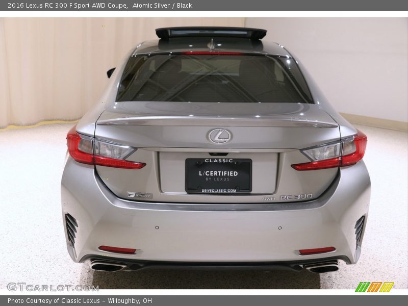 Atomic Silver / Black 2016 Lexus RC 300 F Sport AWD Coupe