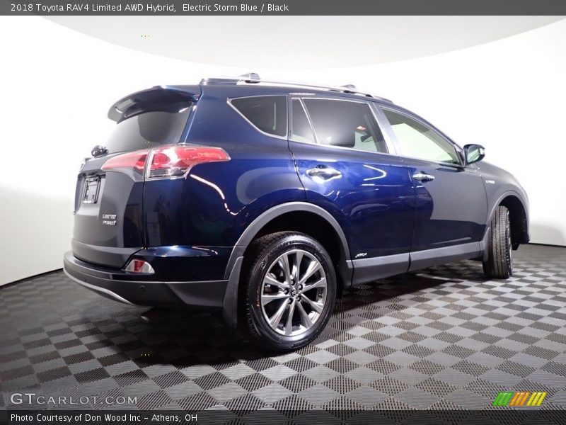 Electric Storm Blue / Black 2018 Toyota RAV4 Limited AWD Hybrid