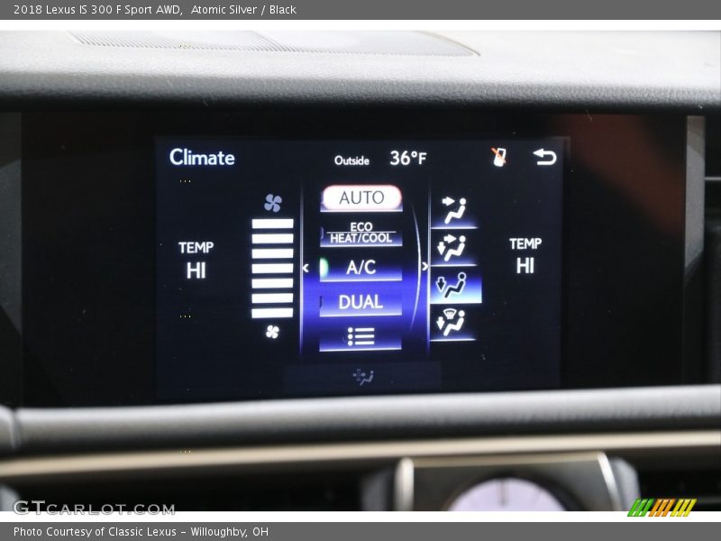 Atomic Silver / Black 2018 Lexus IS 300 F Sport AWD