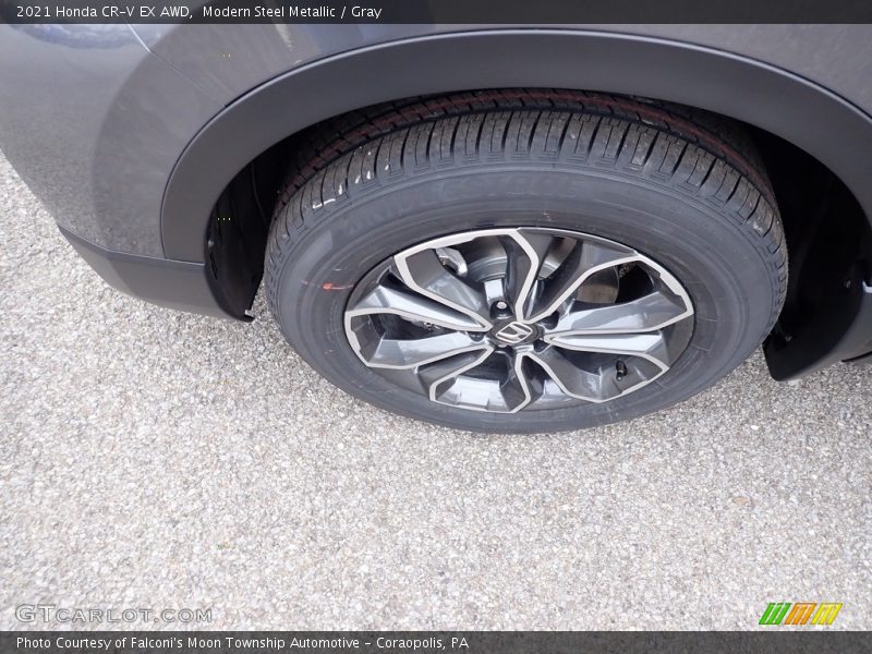 Modern Steel Metallic / Gray 2021 Honda CR-V EX AWD