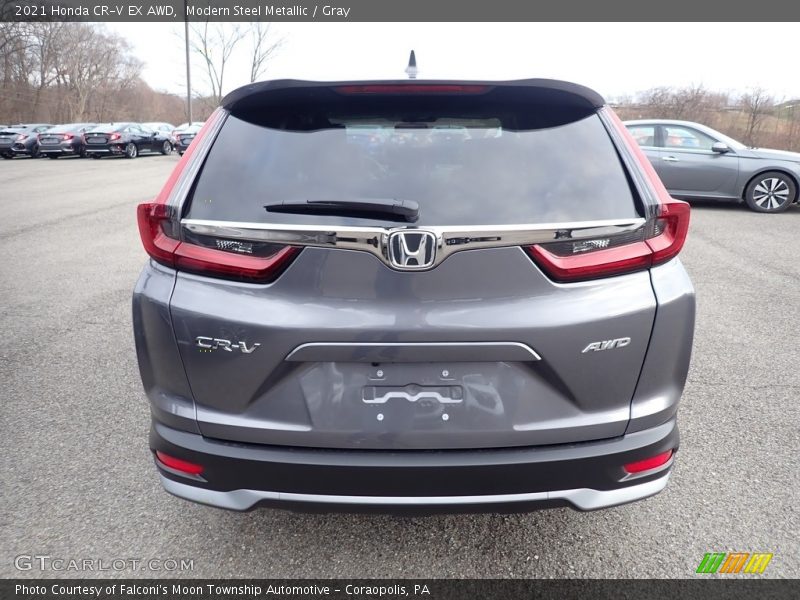 Modern Steel Metallic / Gray 2021 Honda CR-V EX AWD