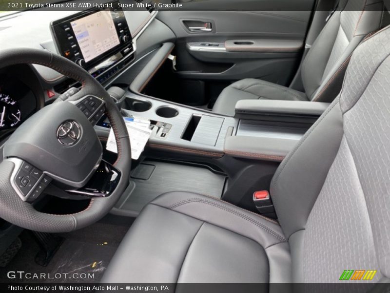 Super White / Graphite 2021 Toyota Sienna XSE AWD Hybrid
