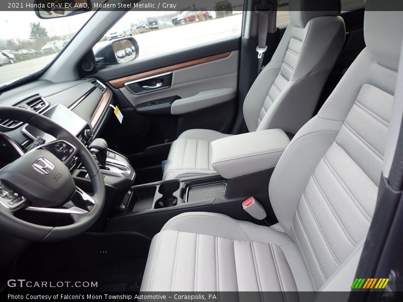 Modern Steel Metallic / Gray 2021 Honda CR-V EX AWD