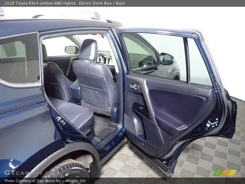 Electric Storm Blue / Black 2018 Toyota RAV4 Limited AWD Hybrid