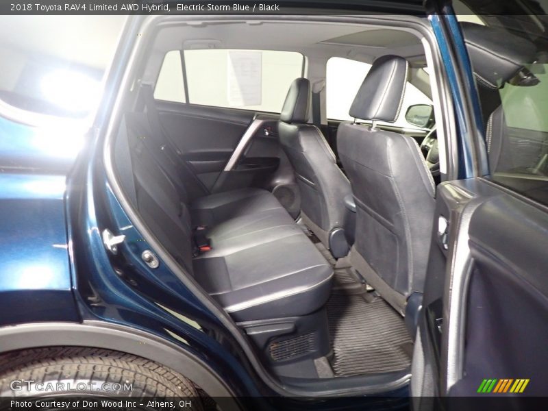 Electric Storm Blue / Black 2018 Toyota RAV4 Limited AWD Hybrid