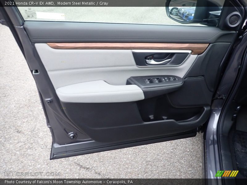 Modern Steel Metallic / Gray 2021 Honda CR-V EX AWD