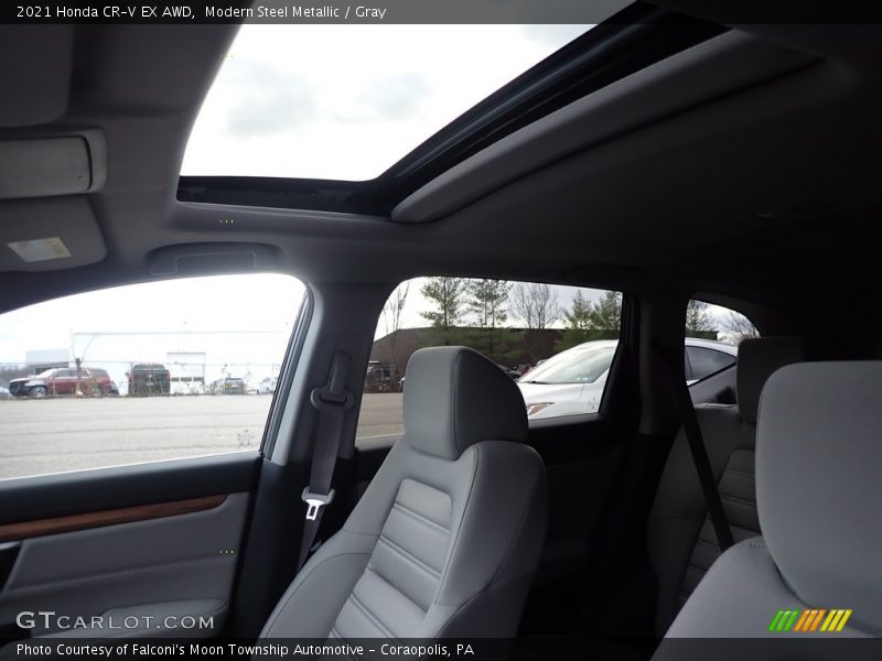Modern Steel Metallic / Gray 2021 Honda CR-V EX AWD