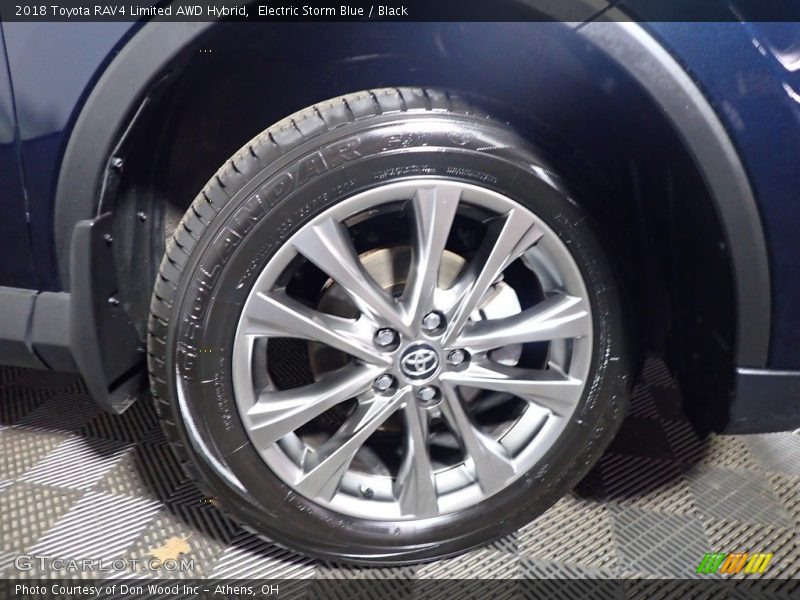 Electric Storm Blue / Black 2018 Toyota RAV4 Limited AWD Hybrid