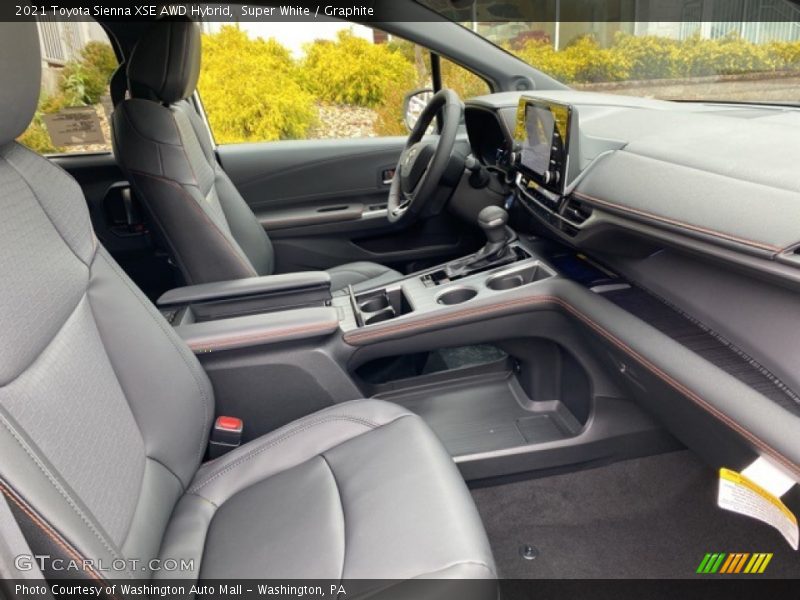 Super White / Graphite 2021 Toyota Sienna XSE AWD Hybrid