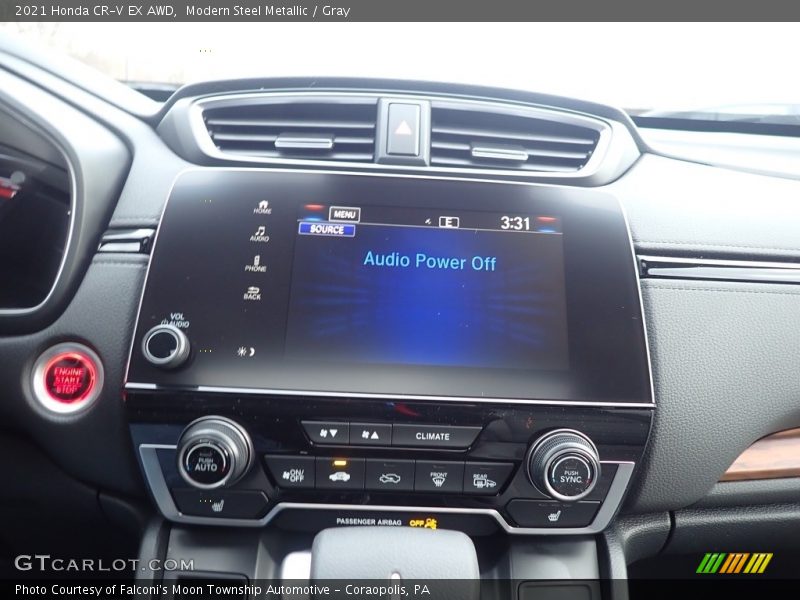 Modern Steel Metallic / Gray 2021 Honda CR-V EX AWD