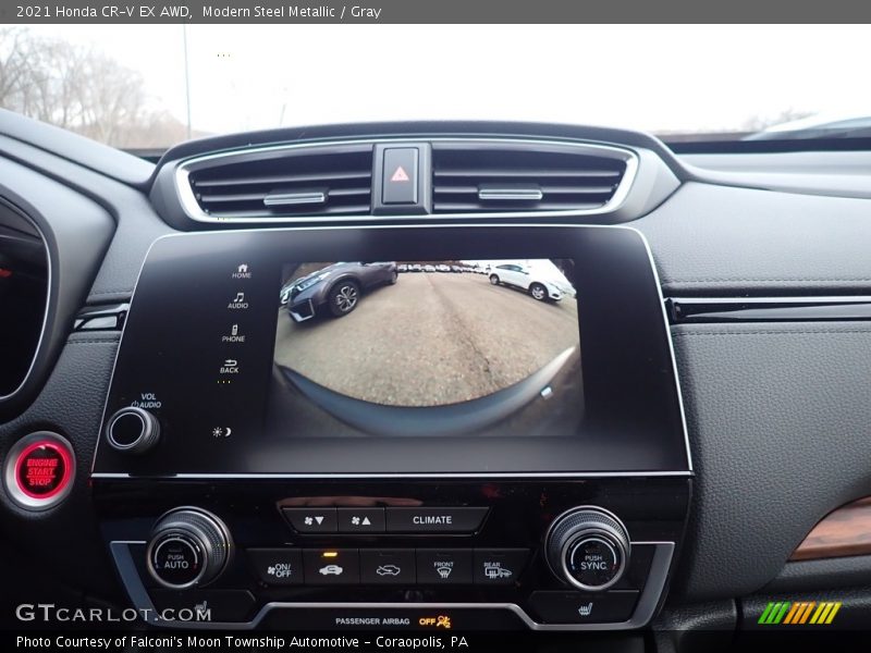 Modern Steel Metallic / Gray 2021 Honda CR-V EX AWD