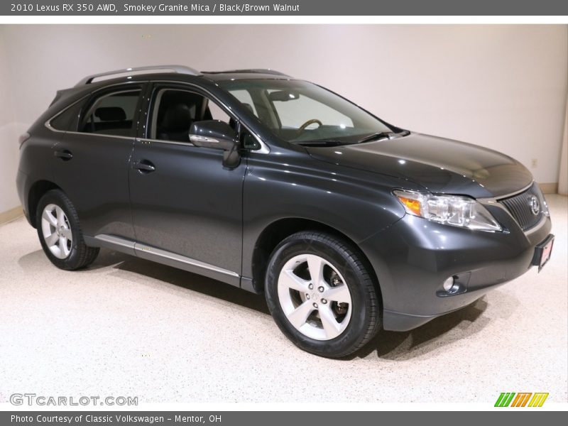 Smokey Granite Mica / Black/Brown Walnut 2010 Lexus RX 350 AWD