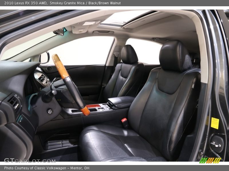 Smokey Granite Mica / Black/Brown Walnut 2010 Lexus RX 350 AWD