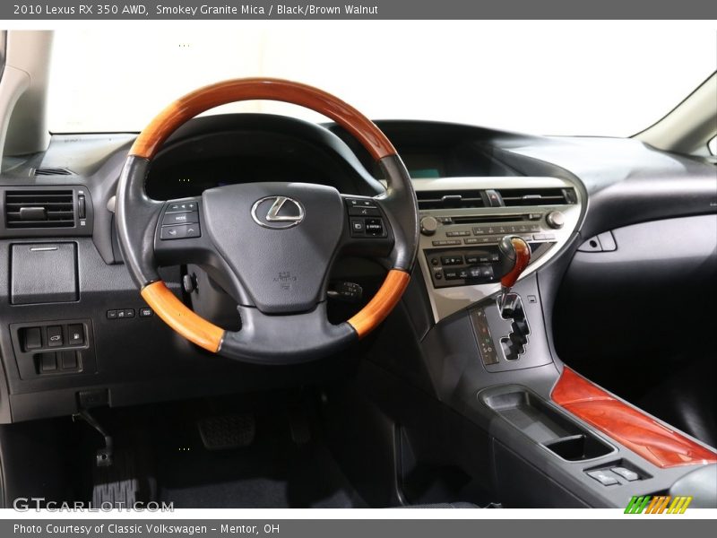 Smokey Granite Mica / Black/Brown Walnut 2010 Lexus RX 350 AWD
