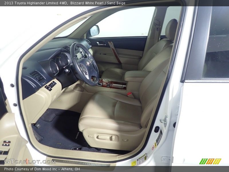Blizzard White Pearl / Sand Beige 2013 Toyota Highlander Limited 4WD