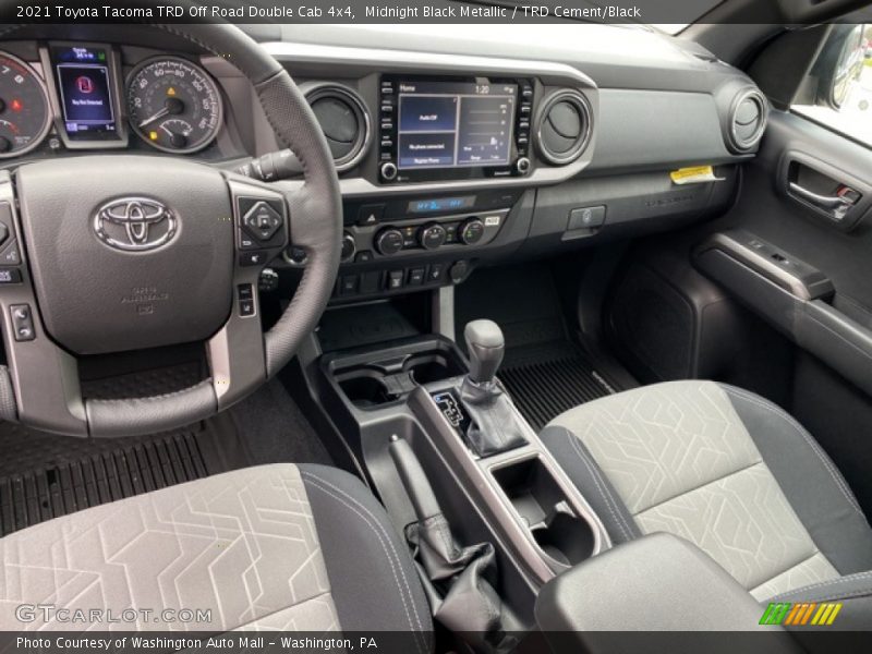Midnight Black Metallic / TRD Cement/Black 2021 Toyota Tacoma TRD Off Road Double Cab 4x4