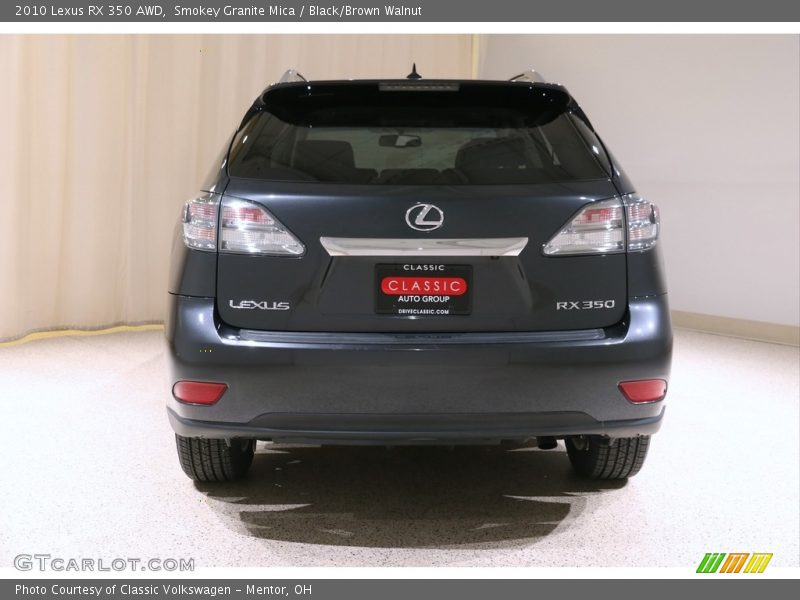 Smokey Granite Mica / Black/Brown Walnut 2010 Lexus RX 350 AWD