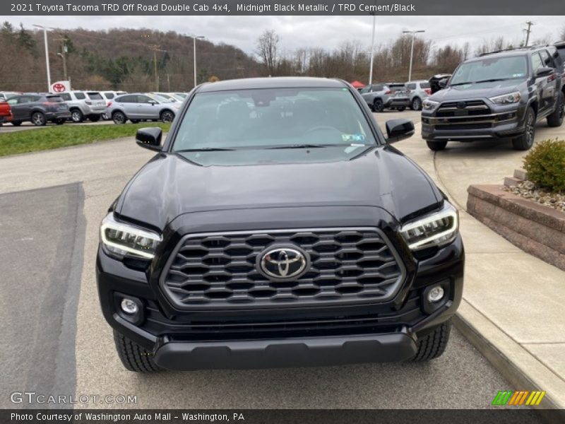 Midnight Black Metallic / TRD Cement/Black 2021 Toyota Tacoma TRD Off Road Double Cab 4x4