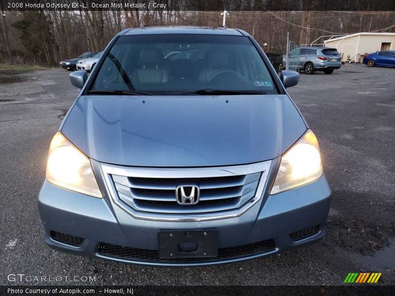 Ocean Mist Metallic / Gray 2008 Honda Odyssey EX-L