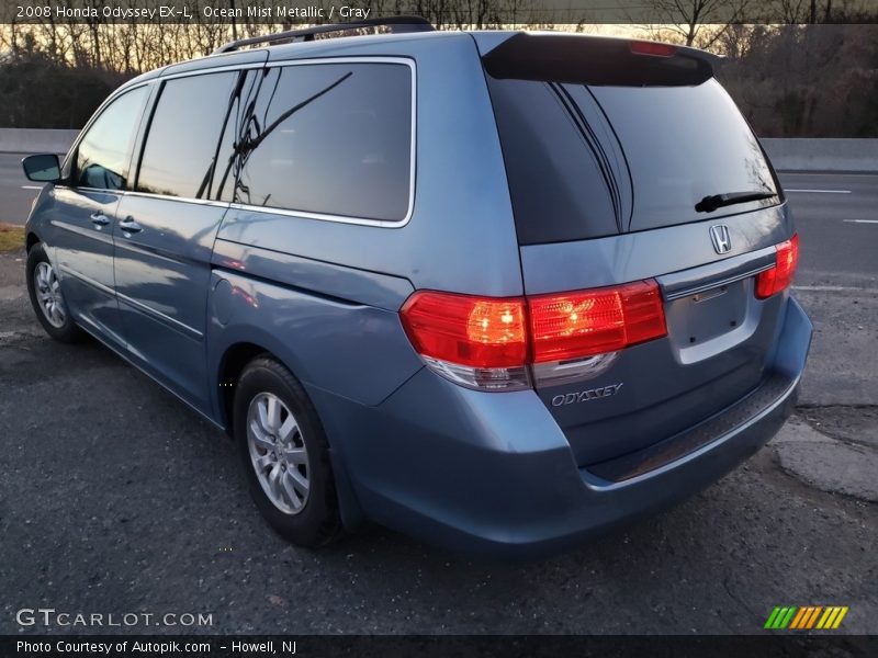 Ocean Mist Metallic / Gray 2008 Honda Odyssey EX-L