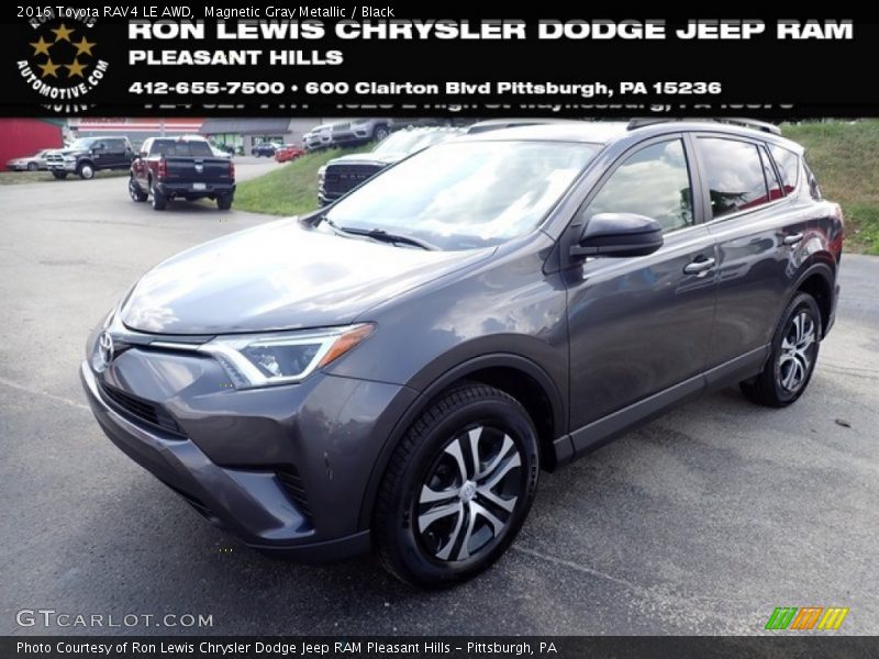 Magnetic Gray Metallic / Black 2016 Toyota RAV4 LE AWD