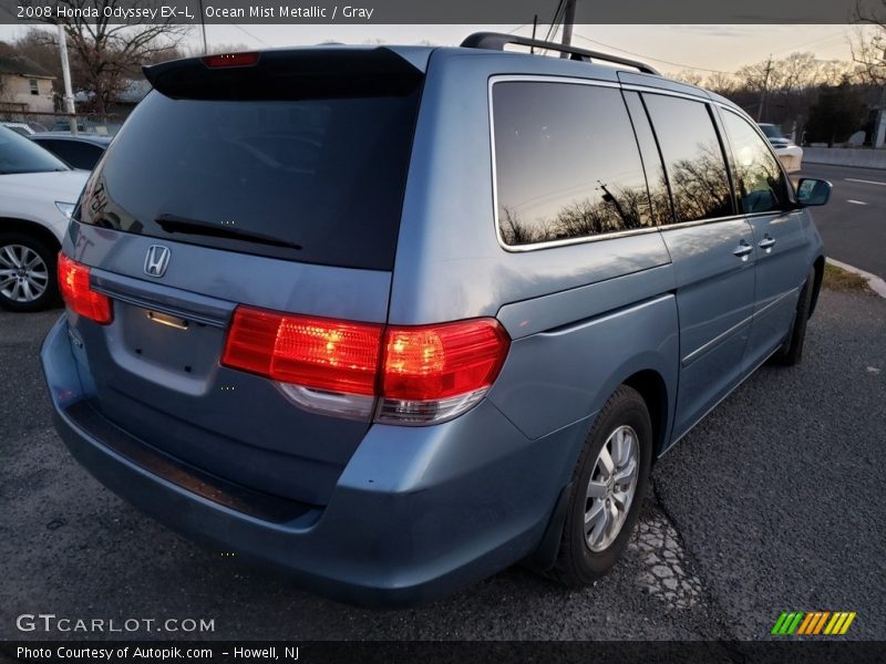 Ocean Mist Metallic / Gray 2008 Honda Odyssey EX-L
