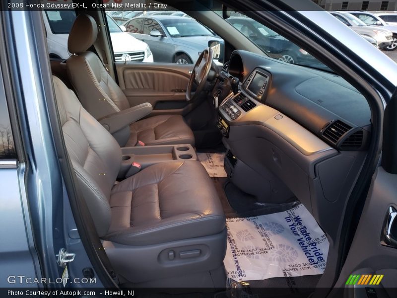 Ocean Mist Metallic / Gray 2008 Honda Odyssey EX-L