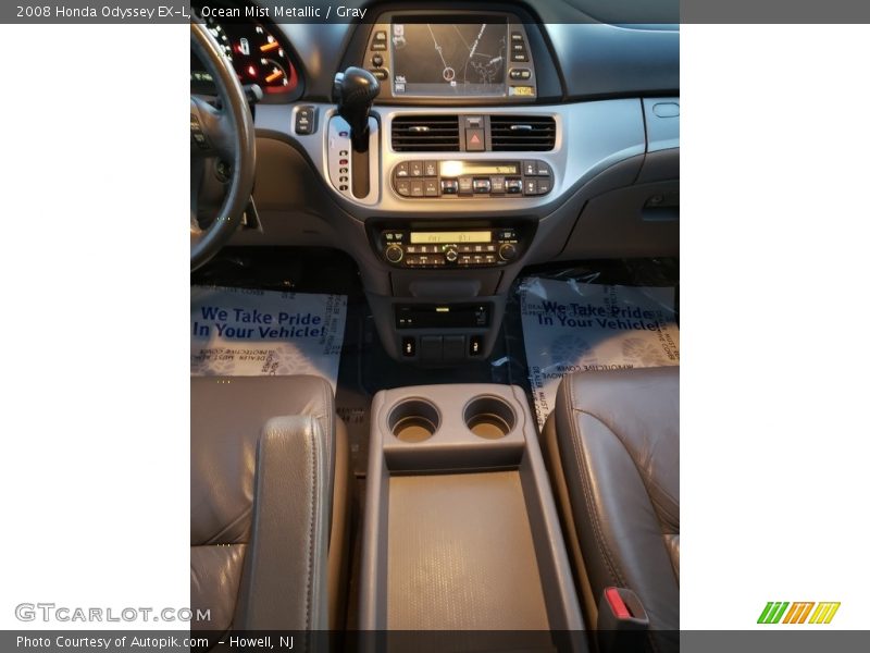Ocean Mist Metallic / Gray 2008 Honda Odyssey EX-L