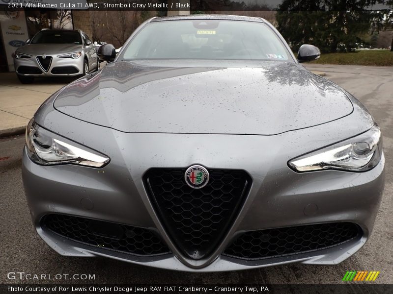 Stromboli Gray Metallic / Black 2021 Alfa Romeo Giulia TI AWD