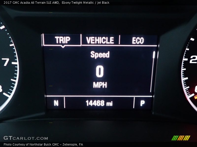 Ebony Twilight Metallic / Jet Black 2017 GMC Acadia All Terrain SLE AWD