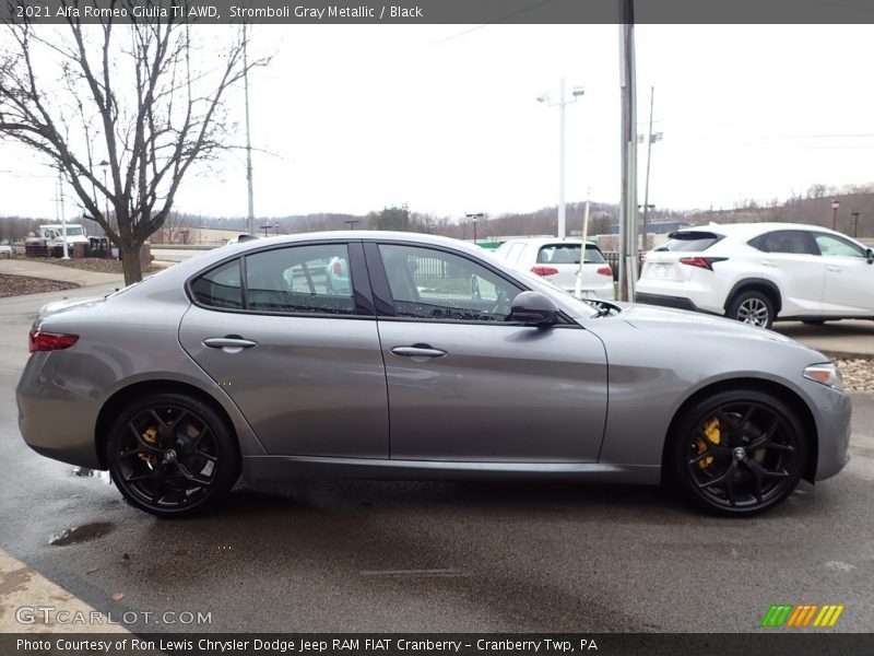 Stromboli Gray Metallic / Black 2021 Alfa Romeo Giulia TI AWD