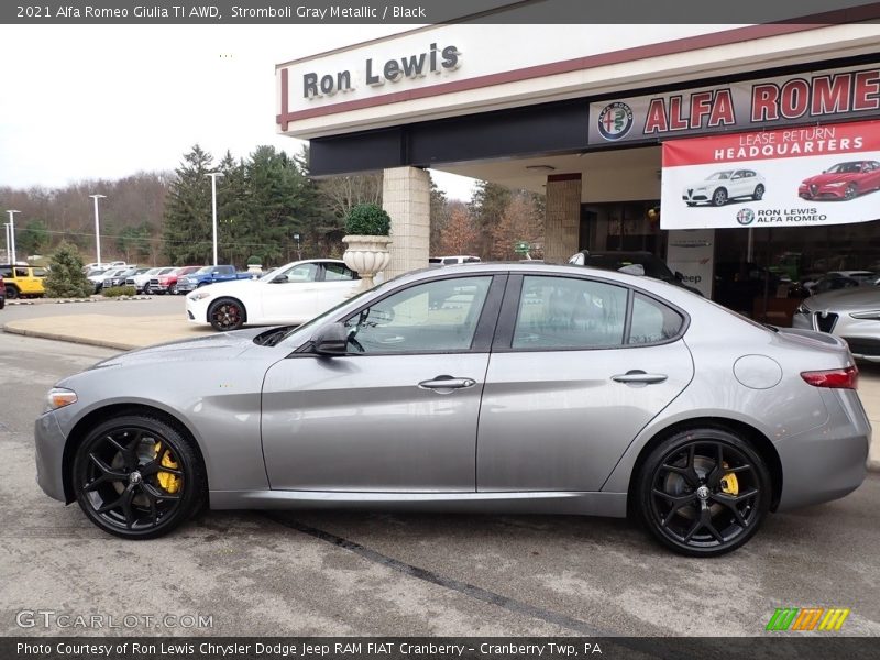 Stromboli Gray Metallic / Black 2021 Alfa Romeo Giulia TI AWD