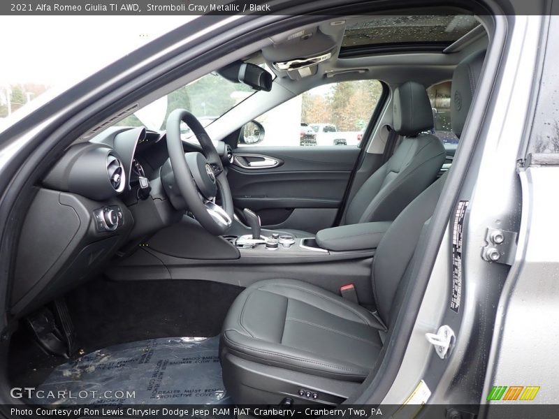 Stromboli Gray Metallic / Black 2021 Alfa Romeo Giulia TI AWD