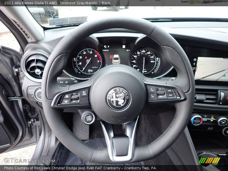 Stromboli Gray Metallic / Black 2021 Alfa Romeo Giulia TI AWD