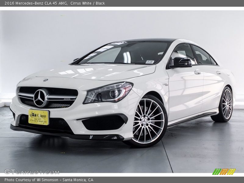 Cirrus White / Black 2016 Mercedes-Benz CLA 45 AMG