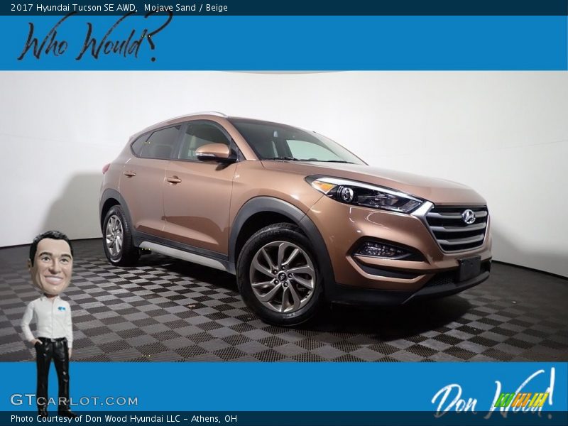 Mojave Sand / Beige 2017 Hyundai Tucson SE AWD
