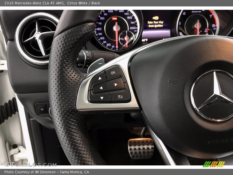 Cirrus White / Black 2016 Mercedes-Benz CLA 45 AMG