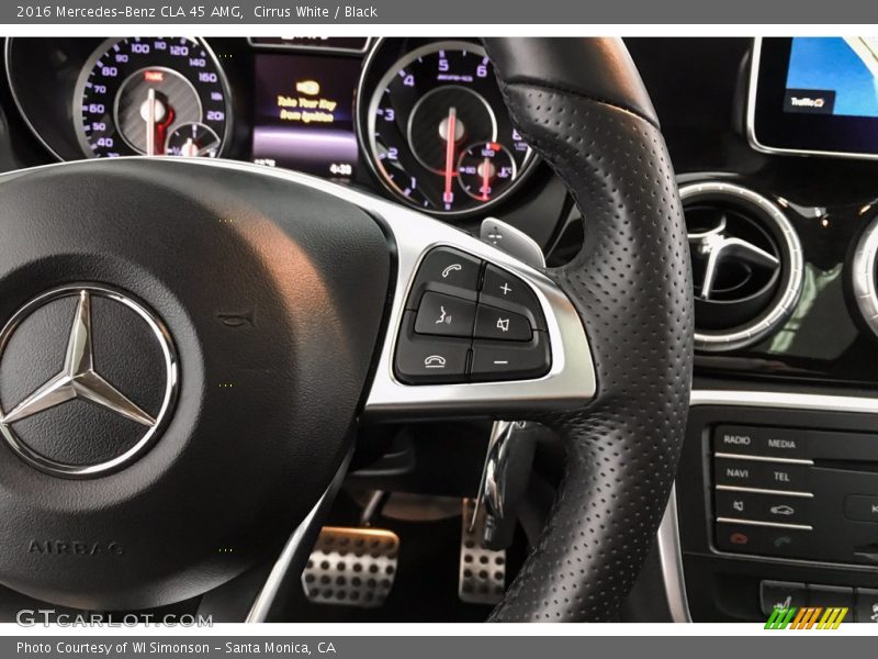 Cirrus White / Black 2016 Mercedes-Benz CLA 45 AMG