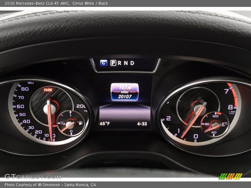 Cirrus White / Black 2016 Mercedes-Benz CLA 45 AMG