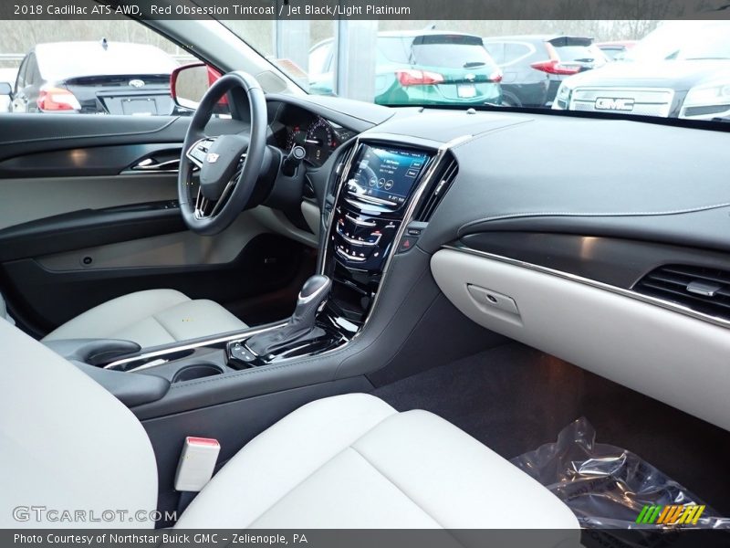 Red Obsession Tintcoat / Jet Black/Light Platinum 2018 Cadillac ATS AWD