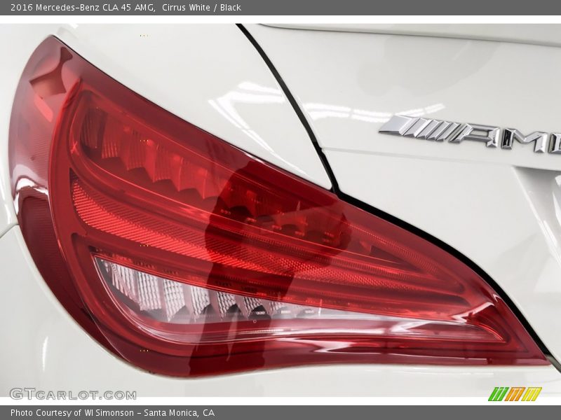 Cirrus White / Black 2016 Mercedes-Benz CLA 45 AMG