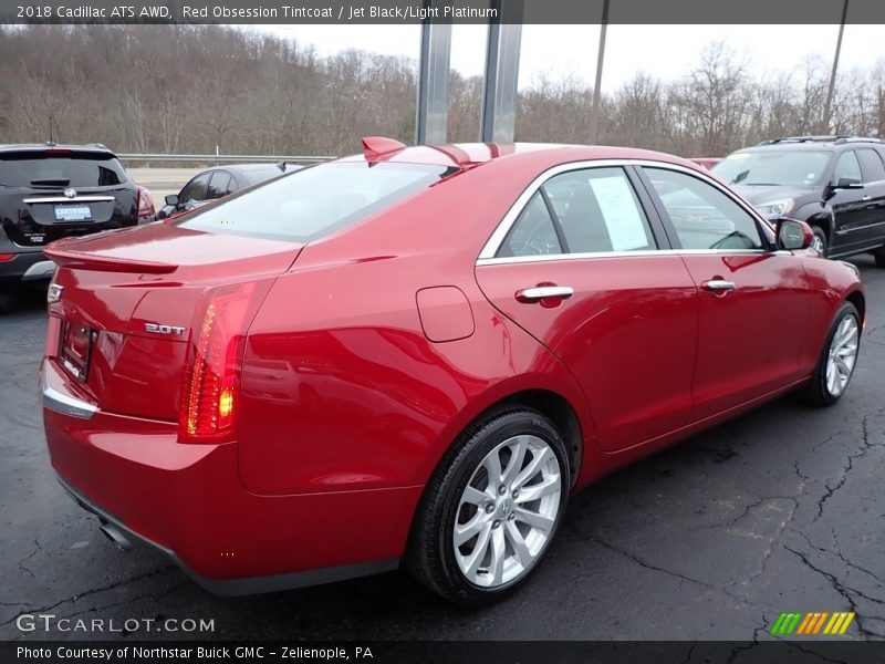 Red Obsession Tintcoat / Jet Black/Light Platinum 2018 Cadillac ATS AWD