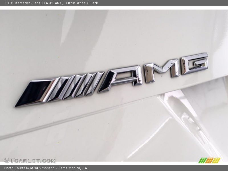 Cirrus White / Black 2016 Mercedes-Benz CLA 45 AMG