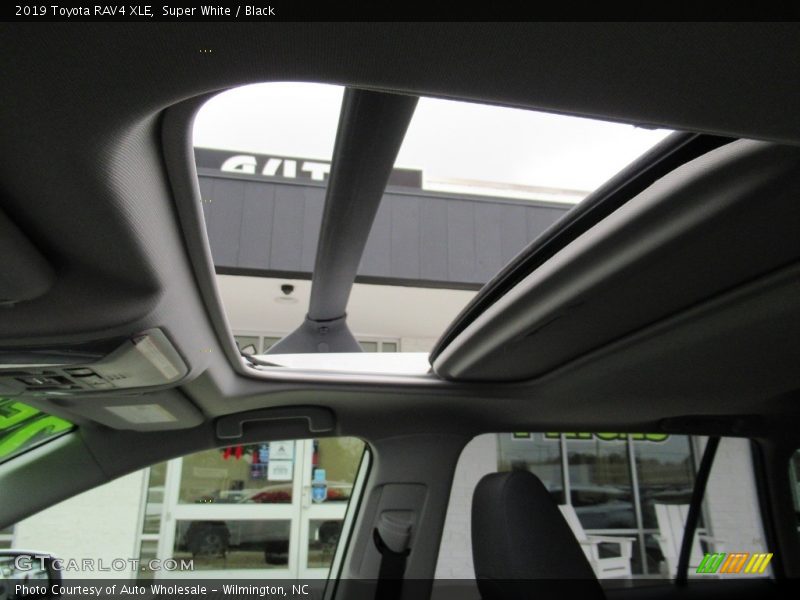 Super White / Black 2019 Toyota RAV4 XLE