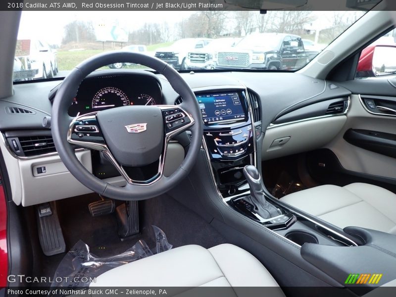 Red Obsession Tintcoat / Jet Black/Light Platinum 2018 Cadillac ATS AWD