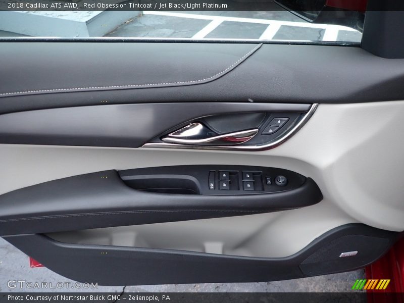 Red Obsession Tintcoat / Jet Black/Light Platinum 2018 Cadillac ATS AWD