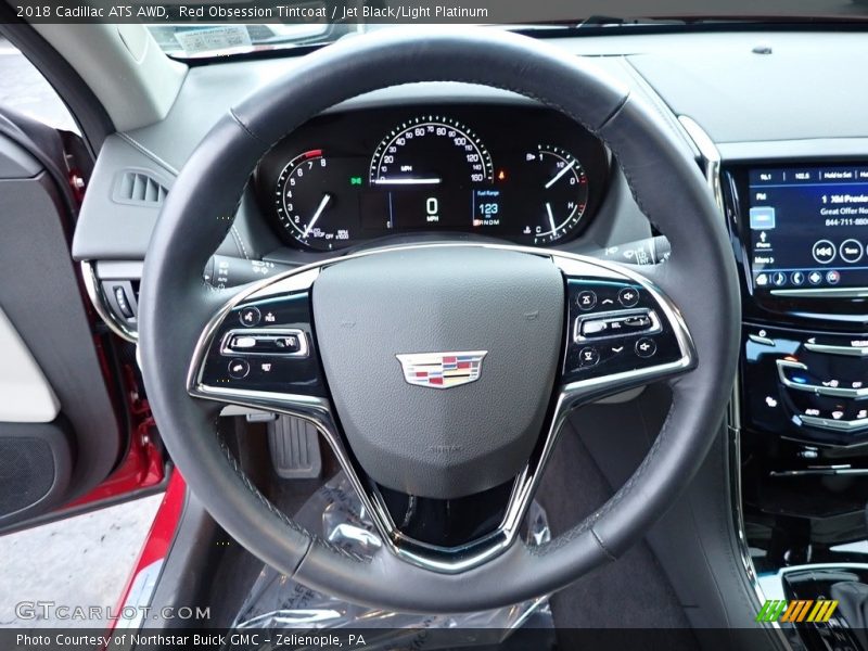 Red Obsession Tintcoat / Jet Black/Light Platinum 2018 Cadillac ATS AWD