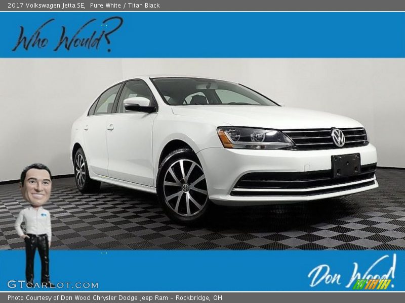 Pure White / Titan Black 2017 Volkswagen Jetta SE